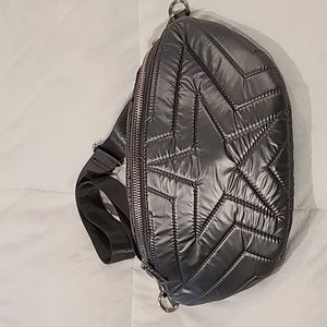 Quilted star cross body bag